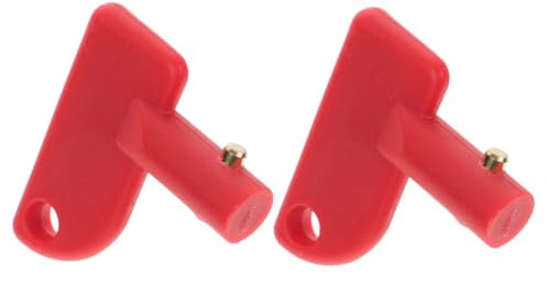 JECOMPRIS 2 Stück Schalterschlüssel Autobatterie Batterien Batterien Autobatterie Autobatterie Autoversorgung Batterietrennschalter Teil Autozubehör Auto Abschaltsystem Griff