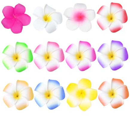 LIFKOME 12stücke Plumeria-haarspange Mit Hawaii-blumen-design Filigrane Blumenspangen Für Damen-haarstyling Langlebig Und Robust Für Täglichen Gebrauch