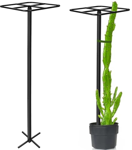 HEYTIMI 1 x verstellbares Metallspalier mit Drachen-Motiv, 30,5 x 30,5 x 127 cm, langlebig, vertikale Stützturm, Pflanzkäfig für Gartenarbeit, Kletterpflanzen, Bäume, Kakteen, Outdoor, Garten