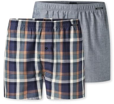Schiesser Herren 2 Pack Boxershorts Baumwolle Jersey weich Multipack - Jerseyboxer