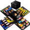 Pasdrucn Überraschung Box, 5-lagige Kreative Explosions-Geschenkbox, DIY Handgemachte Überraschung Box für Valentinstagsgeschenke, Geburtstag, Hochzeitstag(Schwarz)