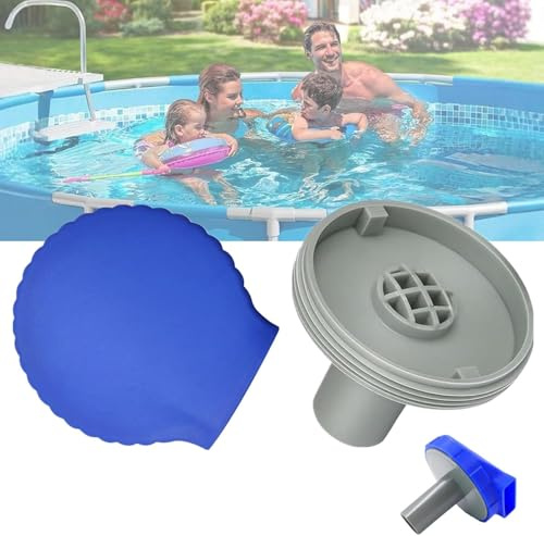 FZQBEY Pool Einlaufdüse 360° Drehbar für Intex Bestway Pool Düse Auslass Ausströmer Zubehör Ø32/38 mm, Intex Bestway Pool Zubehör Ersatzteile Poolzubehör, Blau (H)
