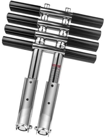 Harilla Pontoon Boat Ladder Extendable Ladders Foldable Equipment Removable Portable Sturdy Boat Swim Ladder Assist Boarding Ladders, 4 Step