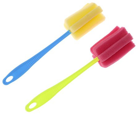 YUOIUX Wineglass Sponge Cup Brush Feeding Bottle Cleaner Kitchen Cleaning Tool