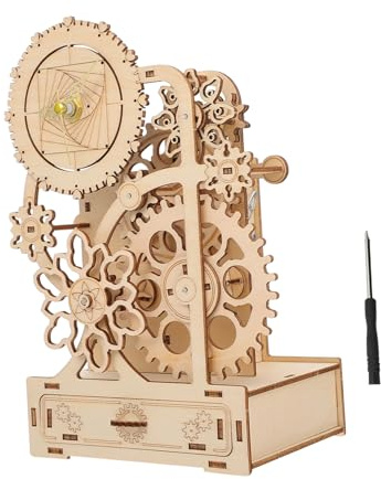 GALPADA Holzpuzzle Spieluhr Stifthalter 3D Selbstgemacht Satz Aus Holz Verschleißfest Und Leicht Kinder Bastelset Für Stifteaufbewahrung Zu Hause