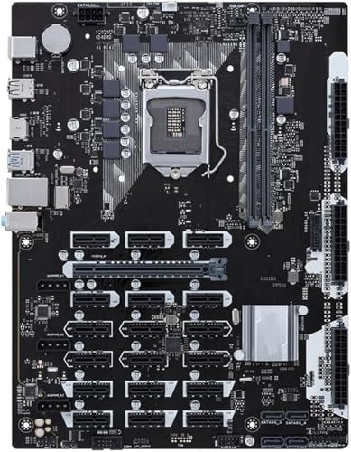 Placa Base for minería B250 Mining, LGA 1151, B250 DDR4, 32 GB, Compatible con CPU i3-6100, 7300, 7100 y 6500.