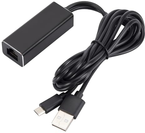 Ubric Adattatore da USB 2.0 a Ethernet RJ45 per Fire TV Stick Chromecast Pi Zeros Alimentazione USB