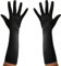 Long Satin Evening Gloves (Black)