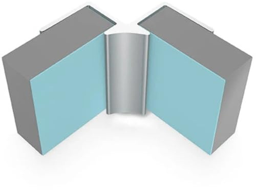 Internal Corner Trim (Satin Anodised Silver Type A)