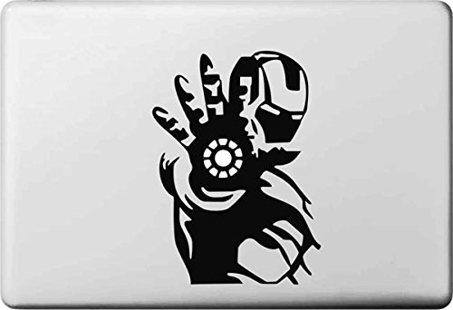 VATI Hojas desprendibles Creativo Justicia Guerrero Decal Sticker Cartoon Piel Arte Negro para Apple Macbook Pro Aire Mac 13 15 Pulgadas/Unibody 13 15 Pulgadas portátil