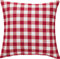 REDBEST Kissenhülle, Kissenbezug Landhaus karo Nashville rot Größe 50x50 cm - strapazierstark, langlebig, glattes Gewebe, mit Reißverschluss (weitere Farben, Größen)