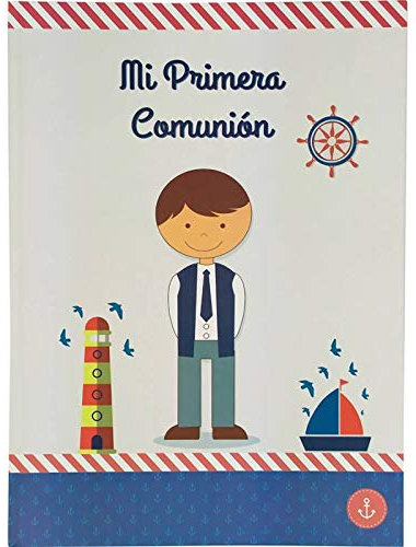 Disok - Fotoalbum zur Kommunion für Jungen – günstiges Fotoalbum für die Kommunion (evtl. nicht in deutscher Sprache)