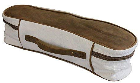 TrailMax Canvas & Leather Horse Cantle Bag for Trail Riding; Premium Leather & Rugged Canvas Satteltasche; Canvas Cantle Satteltasche für Western- & Endurance-Sättel; Satteltasche für Trail-Reiten