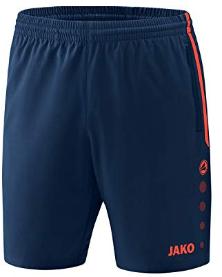 JAKO Herren Competition 2.0 Shorts, mehrfarbig (navy/flame), M