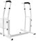 AUFUN Mobile WC-Aufstehhilfe Toiletten mit Ablagekorb - rutschfest höhenverstellbar Toilettenstützgestell - Toiletten Halteschiene 790 x 550 x 680-780mm,weiß