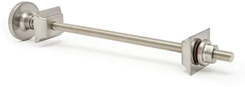 Hot Flow | Luxury Radiator Wall Bracket for Cast Iron Radiator - Satin Brushed Nickel