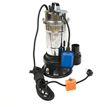 BSD Bomba de Aguas Sucias Sumergible Con Trituradora y Flotador - Cuerpo en Níquel/Hierro Fundido - Inmersión Para Aguas Residuales WQD - 550W, 17 000L/h, Altura de Impulsiòn Máx. 8m