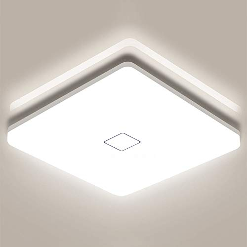 Airand LED Deckenleuchte 18W, Platz Deckenlampe Bad 1800LM 4000K Neutralweiß, IP44 Wasserdicht Flimmerfreie Deckenlampe für Badezimmer Küche Schlafzimmer Büro Balkon Flur Esszimmer usw