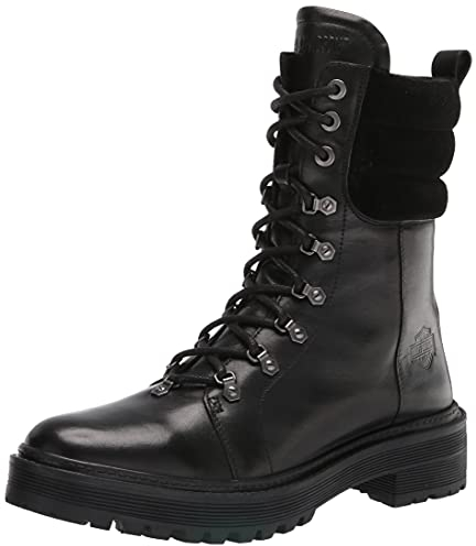 Harley-Davidson Women's Dalwood Motorcycle Boot, Black, 8.5