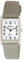Ravel - Unisex Traditionelle rechteckige Uhr mit klarem Zifferblatt - Silberton/Grau