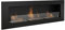 AARON HOME Milano Ethanol Kamin, Wandmontiert, Edelstahl, 128x42cm (Schwarz)