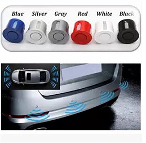 LED-Parksensor mit 8 Sensoren Reverse-Backup-Fahrzeug-Parkradar-Monitor-Detektorsystem 22mm Hintergrundbeleuchtungsanzeige Radar Empfänger (Color : Red)