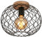 BRILONER - Deckenlampe Vintage mit E27 Fassung, max. 40 W, Deckenleuchte, Lampe, Wohnzimmerlampe, Schlafzimmerlampe, Küchenlampe, Deckenstrahler, Deckenbeleuchtung, 30 x 23 cm (DxH), Metall-Holz
