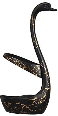 AnSaw Black Swan Bableware Holder Chopstick Rest, Spoon Rest, Knife Rest, Fork Rest Table Decorative (Size L)