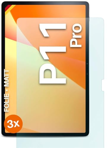 moex® FlexProtect Schutzfolie matt kompatibel mit Lenovo Tab P11 Pro Folie gegen Reflexionen, Anti Reflex Displayschutz, matte Displayfolie, robust und Kratzfest – 3 Stück