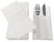 JINYUDOME Lot de 150 serviettes de table jetables au toucher lin avec poche intégrée pour couverts, serviettes en tissu pour fête, mariage ou événements, absorbantes et douces