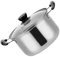 DOITOOL Kitchen Mini Pot Stainless Steel Stockpot Soup Pot Cooking Pot Saucepan Noodle Pot Pasta Pot Milk Warmer Pot with Lid for Soups Chili Pasta Curries Stew 16cm Ramyun Hot Pot