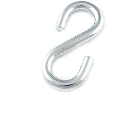 10 Stück S-Haken 36 x 4mm Stahl/Verzinkt Küchenhaken Metallhaken Haken S-Form
