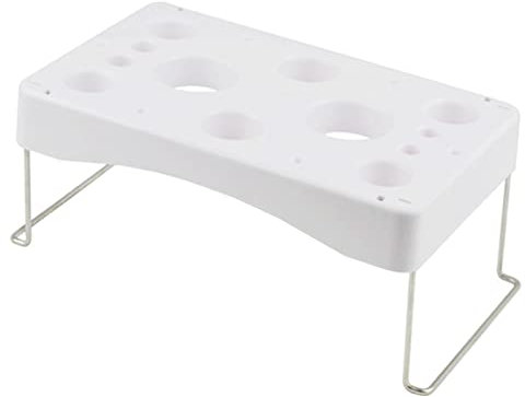 Remorui Pastry Bag Stand No Odor Cake Making Cream Pastry Bag Storage Rack Cream Work Table Detachable White