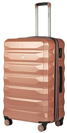 BEMON Valise Rigide en Coque 4 Roues 65cm Nice Rose