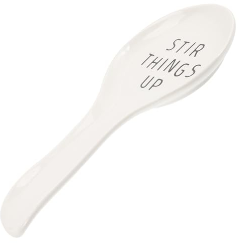 IMIKEYA Porte-cuillère En Céramique Lisse Au Toucher Pour Table À Manger Repose-cuillère En Marbre Exquis