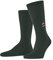 FALKE Herren Socken Airport M So Wolle Baumwolle einfarbig 1 Paar, Grün Hunter Green 7441 Santa Chimney, 41-42