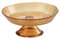 Alzata con Bordo Portadolci Antipastiera Elkol 40654 Brandani Vetro Trasparente Ambra Giallo 20cm