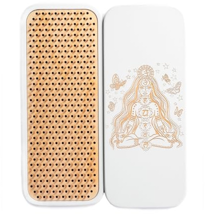 Sadhu Board, Nagelbrett, Nägel! Entspannungsbrett zür Meditation, Akupunktur Massage der Füße, Nagelabstand 8mm (Aluminium)