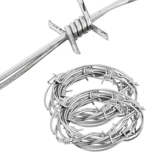 2Pcs Finto Filo Spinato Plastica Barb Wire Prop Garland Barbwire Cord Western Cowboy Corda Per Il Partito