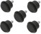 TOGEVAL 5St Computer Stuhl Rollen leise Stuhlräder universelle Stuhlräder Möbelrolle Stuhlrollenräder Lenkrollen ersatzteile für gartenmöbel stühle Bürostuhlräder Laufrolle Eisen Black