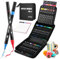 48 Colours Acrylic Paint Markers, Dual Tip Acrylic Paint Pens with Brush Tip and Fine Tip for for Adults, Kids, Eggs, Wood, Rock, Canvas, Plastic, Stone, Glass, Ceramic