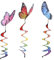 Bunte Schmetterlings-Wind-Twister, Lockenwickler, Ornamente für Gartenpartys, Veranstaltungen, auffällige Outdoor-Dekoration