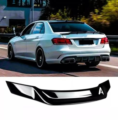 For Auto Perfectionists UK Rear Boot Spoiler Compatible With Mercedes E Class W212 2008-2016 ABS Gloss Black
