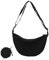 ZENGSING Tragbare Halbmond Tasche, Halbmond Casual Crossbody Bag, Damen Halbmond Crossbody Schultertasche, Halbmond Casual Crossbody Bag, Täglich lässig Halbmond-Tasche (Schwarz)