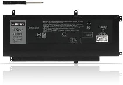LUSONBAY D2VF9 0YGR2V YGR2V 0PXR51 4P8PH Batteria di ricambio per notebook Dell Inspiron 15 7547 7548 Vostro 14 5459 Serie Notebook 11,1V 43Wh