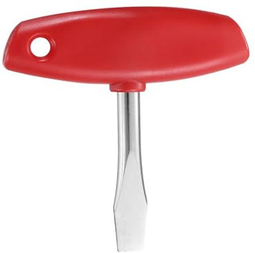 QUARKZMAN T Handle Tournevis À Tête Plate 12mm Tournevis À Fente Avec Manche En Plastique Pour Plaque De Libération Rapide Trépied Monopod Caméra, Rouge