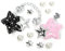 ZUWIJEQ 11 pcs Accessoires de Fleur de Chaussure en Strass étoiles à cinq branches, Décorations de Chaussures de Bricolage, Breloques de Chaussures pour Femme Sabots Ornements de Chaussure Bricolage