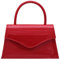Milisente Clutch Damen Kunstlackleder Abendtache Für Hochzeit Klein Clutches Handtasche Mit Schulterkette (Rot Patent)