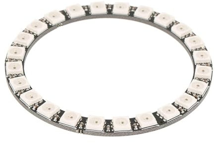 24 Ultra Hell Intelligenter LED -LED -Lampenring, Kettenfähig, für Adressierbare RGB -LED -Ring mit Integrierten Treibern, 3,3 Zoll Durchmesser