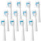 LokoBatii 12 stück Aufsteckbürsten kompatibel mit Oral B Pulsonic Schallzahnbürsten, Zahnbürstenaufsatz für Pulsonic Slim Clean 2000, Slim Luxe 4000, 4500, Slim 1002, Weiß